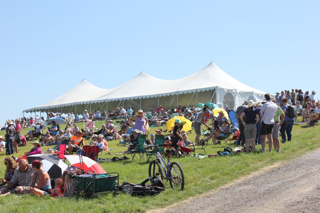 Sponsor hospitality overlooking the competition arena